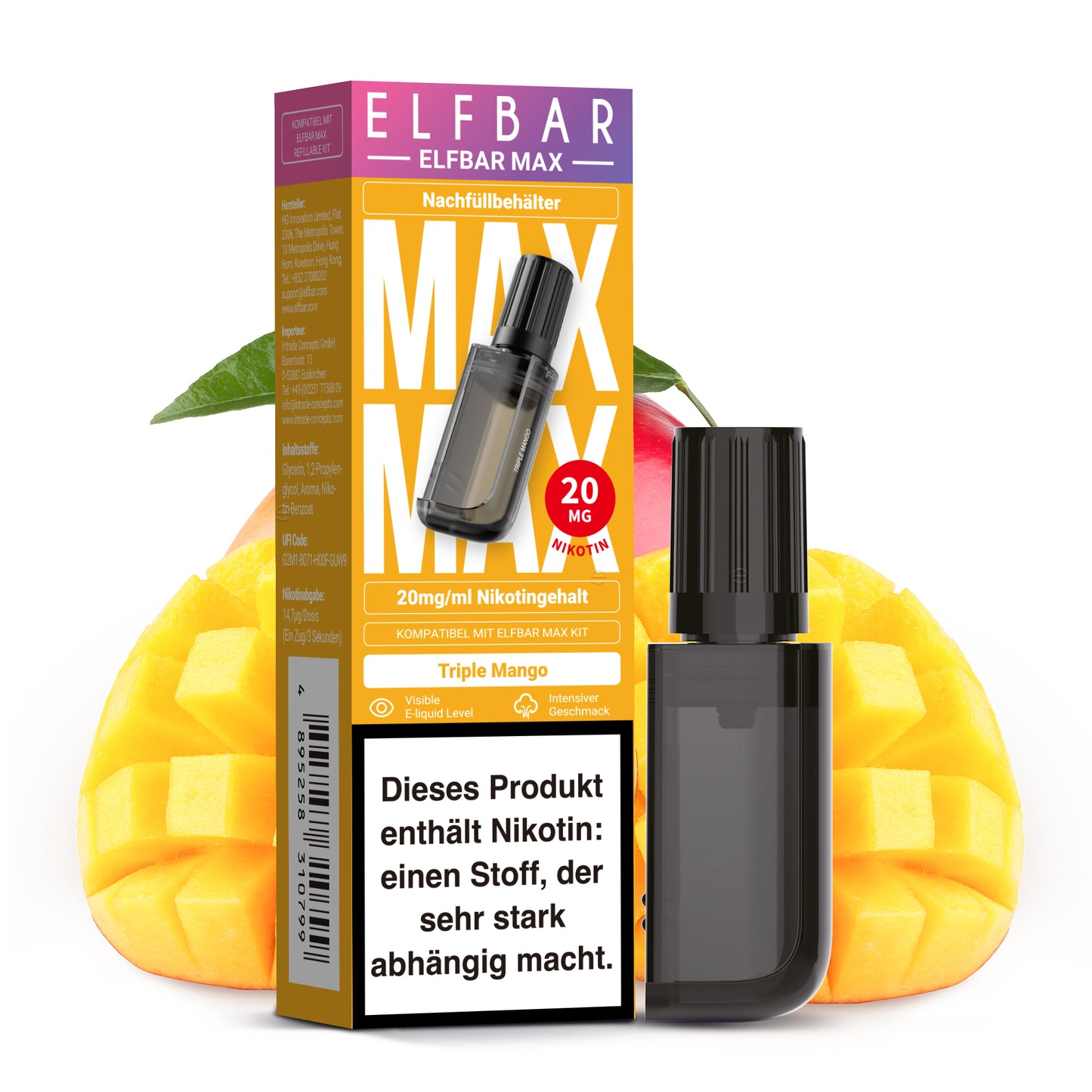 ELFBAR MAX Pod – Bis zu 6000 Züge | Intensiver Geschmack & Langanhaltender Dampfgenuss
