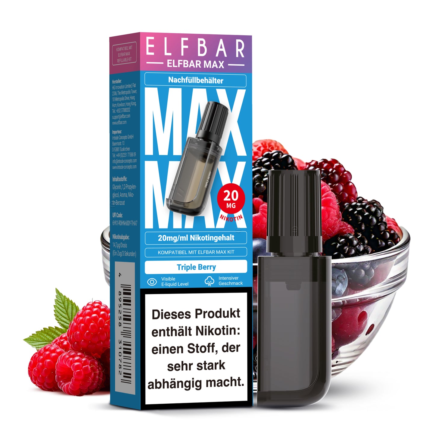 ELFBAR MAX Pod – Bis zu 6000 Züge | Intensiver Geschmack & Langanhaltender Dampfgenuss