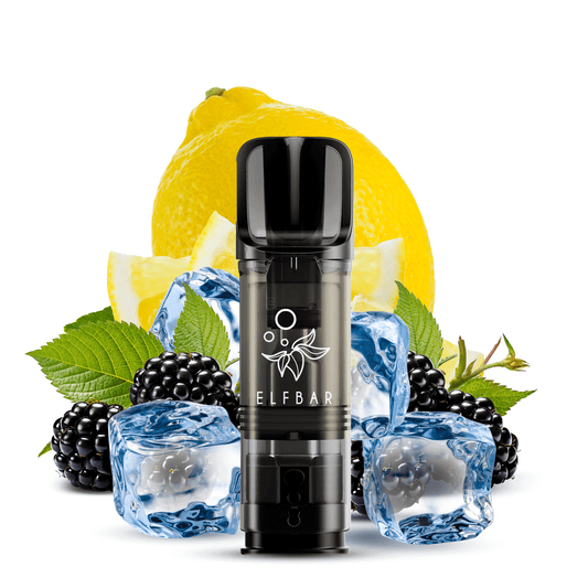 Elfbar ELFA Blackberry Lemon Prefilled Pod in stylischer Brombeer-Zitronen-Optik