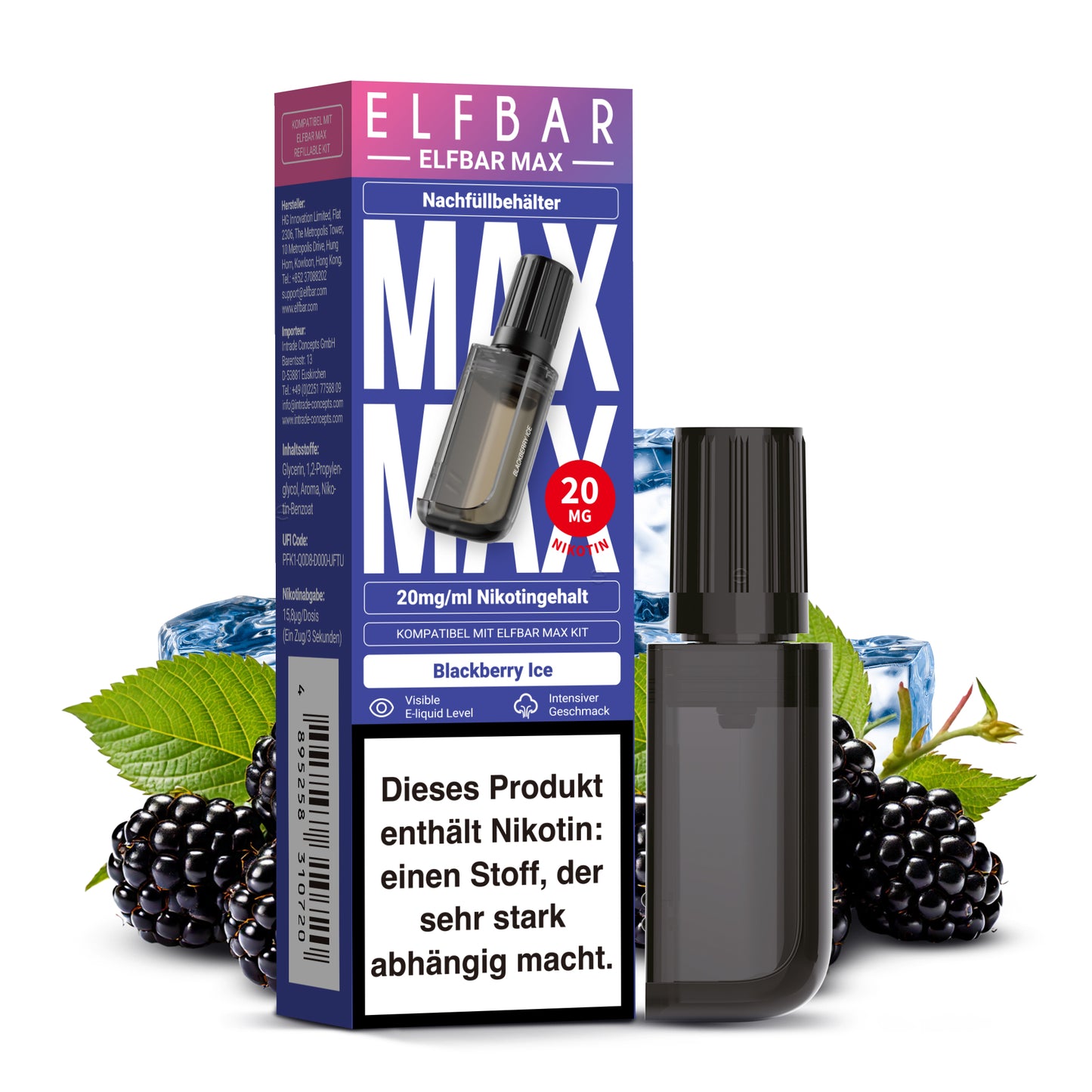 ELFBAR MAX Pod – Bis zu 6000 Züge | Intensiver Geschmack & Langanhaltender Dampfgenuss