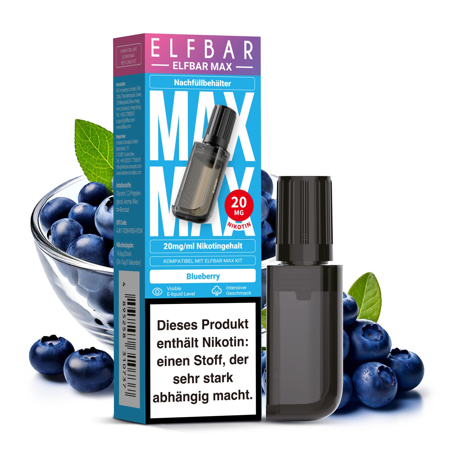 ELFBAR MAX Pod – Bis zu 6000 Züge | Intensiver Geschmack & Langanhaltender Dampfgenuss